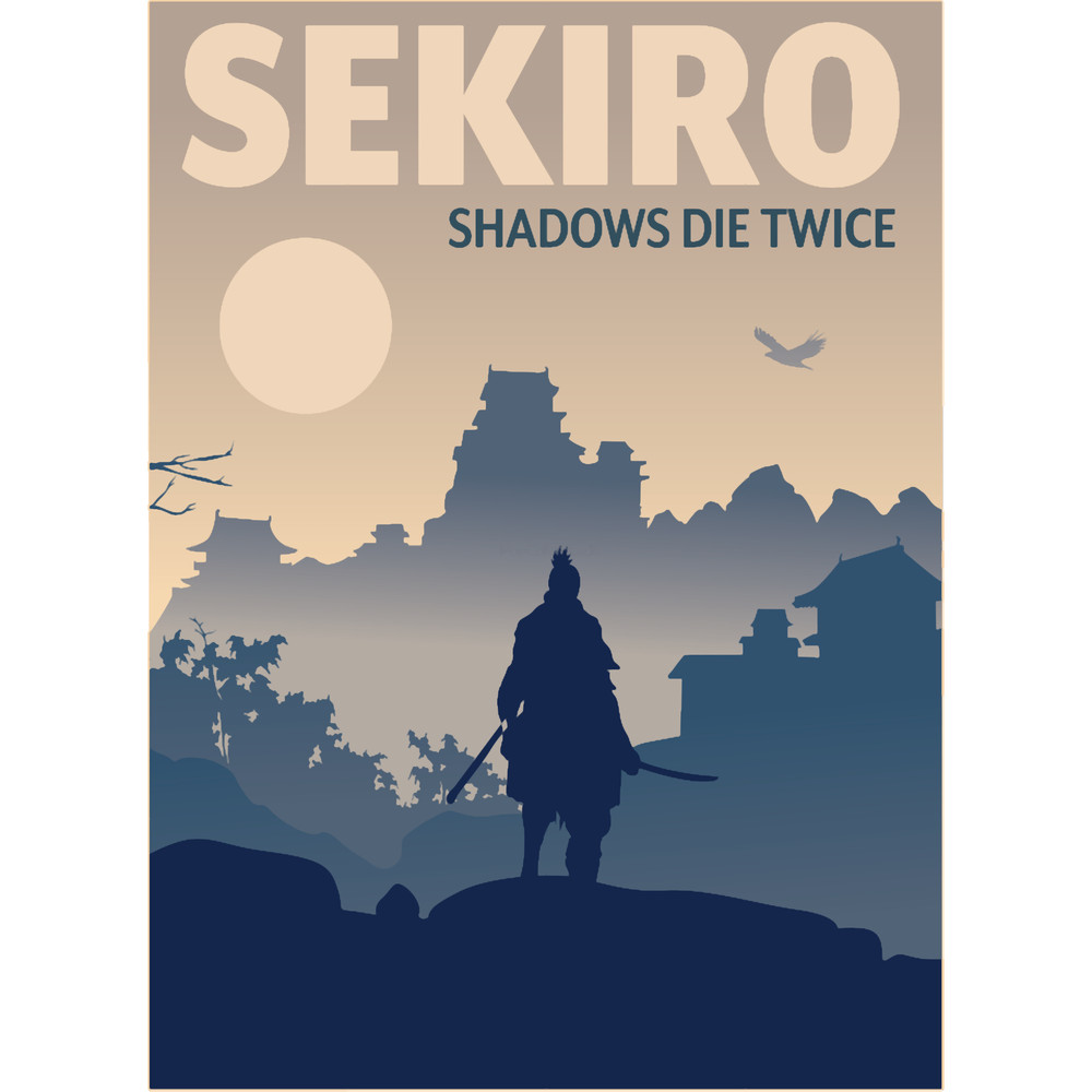 Sekiro Shadows Die Twice - Minimalist Travel Style - Video Game Art.png