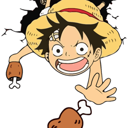 luffy kid meat catching