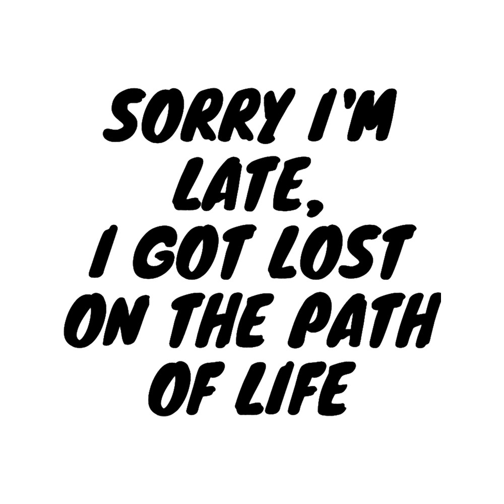 Sorry I_m late, I got lost on the path of life .png