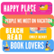 emily henry bookstack (happy placepeople we meet on vacationbeach readbook lovers)T-Shir.png