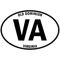 Virginia - Old Dominion - State Abbreviation and Motto Oval Travel Bumperfor your Car or Lu.png