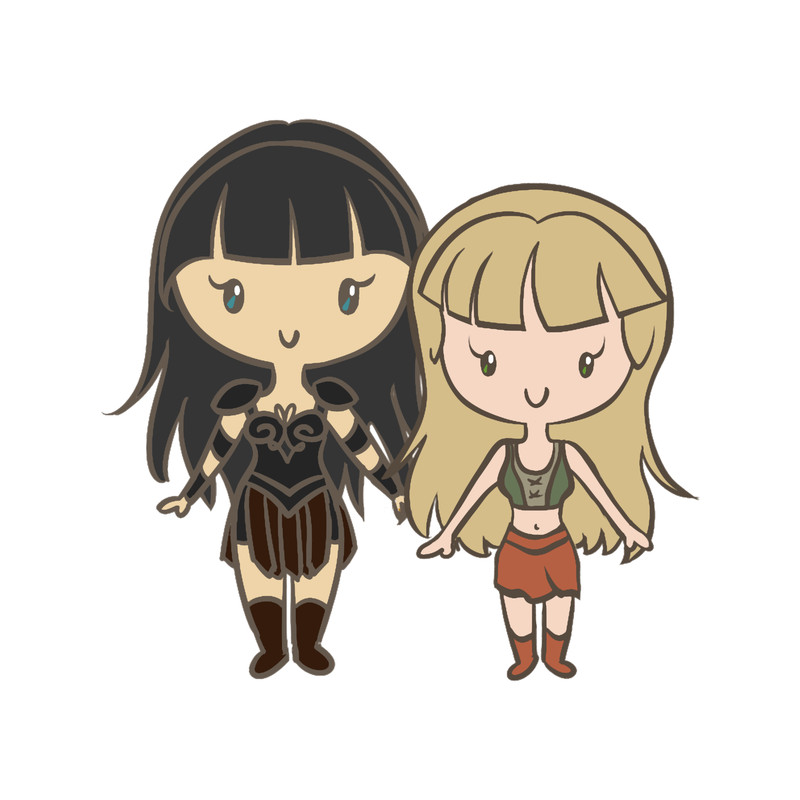 Xena _amp_ Gabrielle - Lil_ CutiEs.png