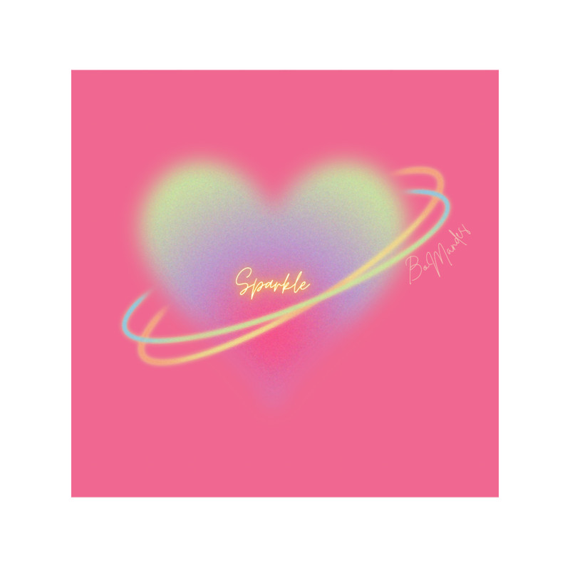 Pink sparkling neon heart.png