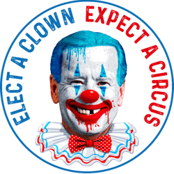 elect a clown expect a circus anti joe biden clown