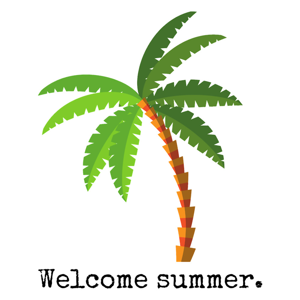 Coconut tree summer juice Hello summer welcome summer (3).png