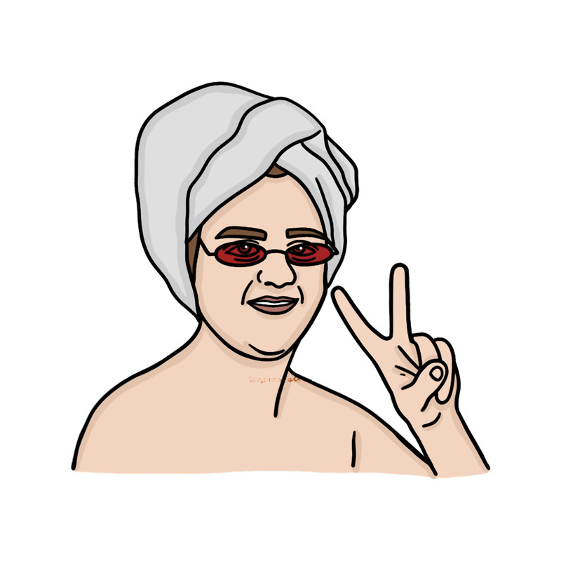 Lewis Capaldi Peace Towel Illustration .png