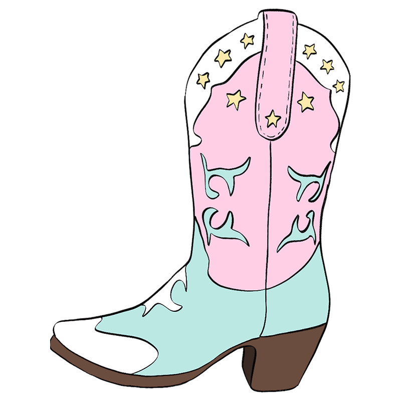Pink Cowboy Boot .png