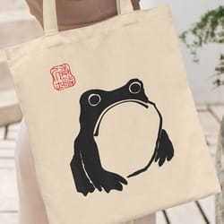 japanese frog tote bag, matsumoto hoji tote bag