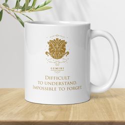 gemini zodiac mug, ceramic constellation coffee mug, astrology gemini signs mug, birthday gift mug, horoscope mug