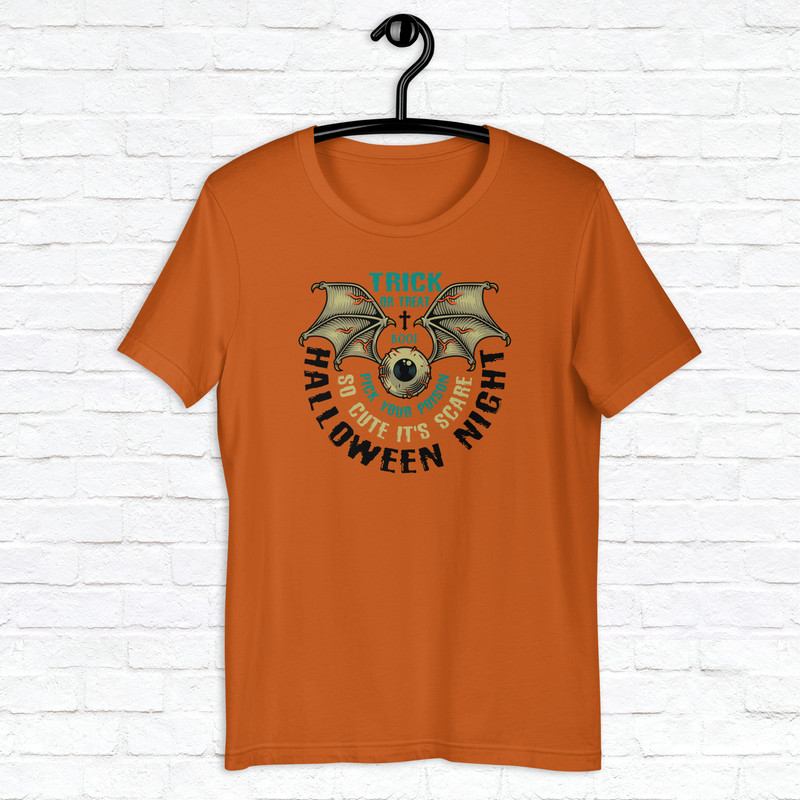 Halloween Night Shirt Horror Scary Shirt Fall Spooky Season Shirt Trick Or Treat Shirt Mystical Shirt Pumpkin Shirt 3