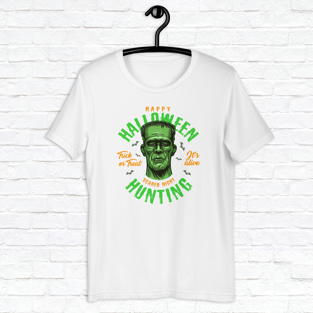 Halloween Hunting Frankenstein Shirt Horror Scary Shirt Fall Spooky Season Shirt Trick Treat Shirt Mystical Shirt 1