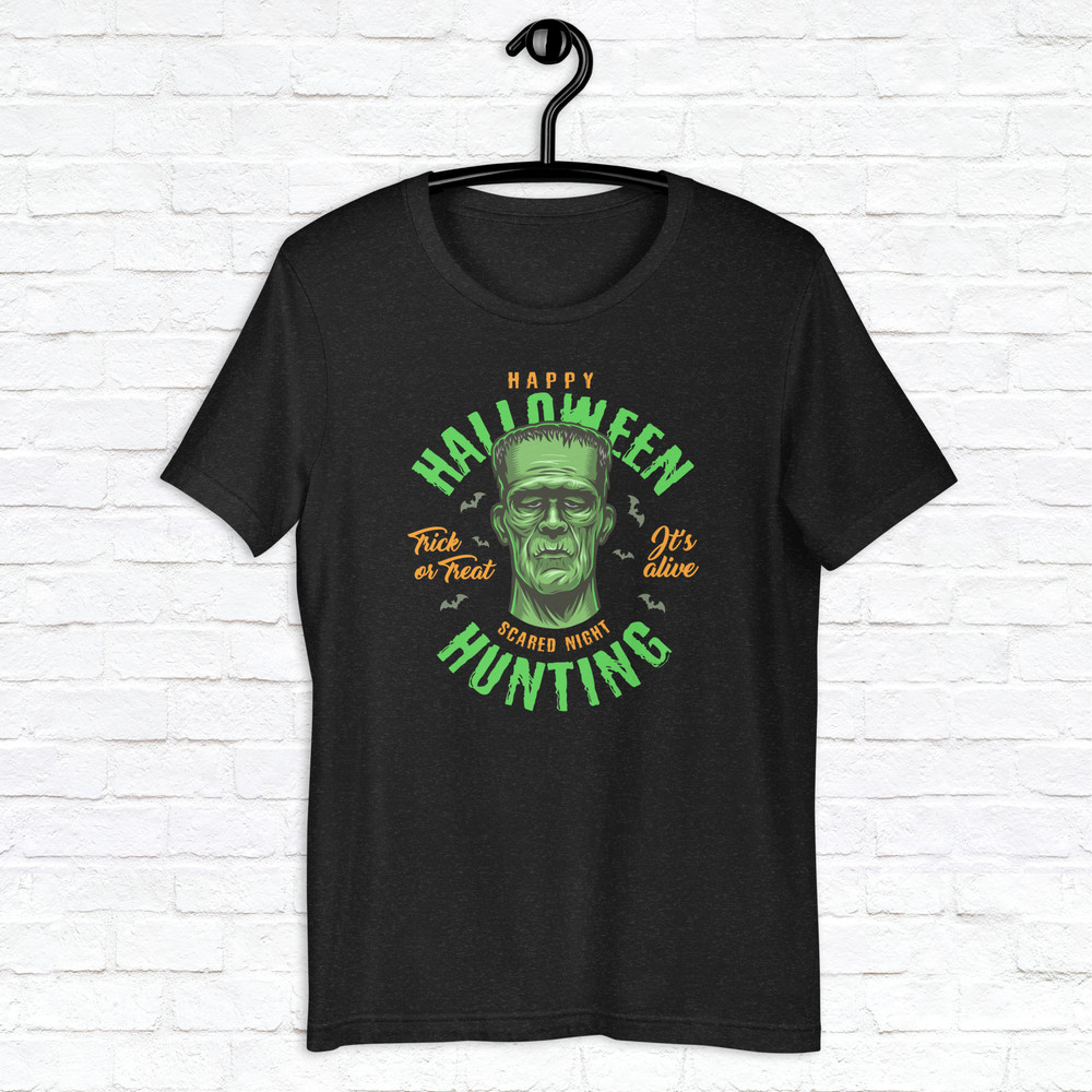Halloween Hunting Frankenstein Shirt Horror Scary Shirt Fall Spooky Season Shirt Trick Treat Shirt Mystical Shirt 2