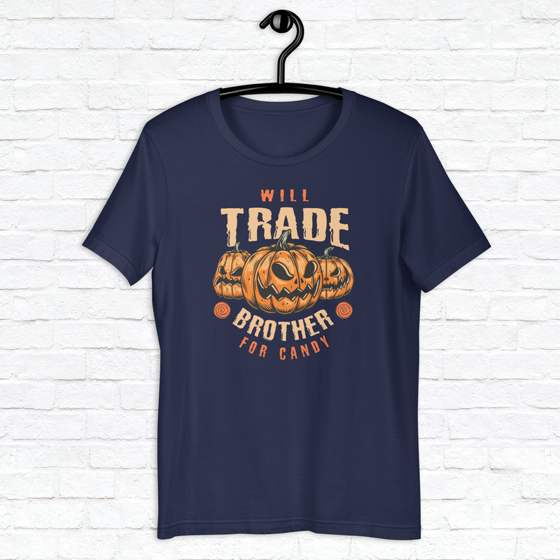 Halloween Trade Brother For Candy Shirt Horror Scary Shirt Fall Spooky Season Shirt Mystical Shirt Pumpkin Shirt 5