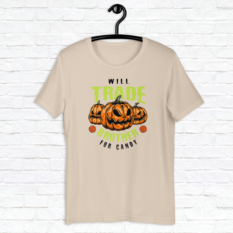 Halloween Trade Brother For Candy Shirt Horror Scary Shirt Fall Spooky Season Shirt Mystical Shirt Pumpkin Shirt 7