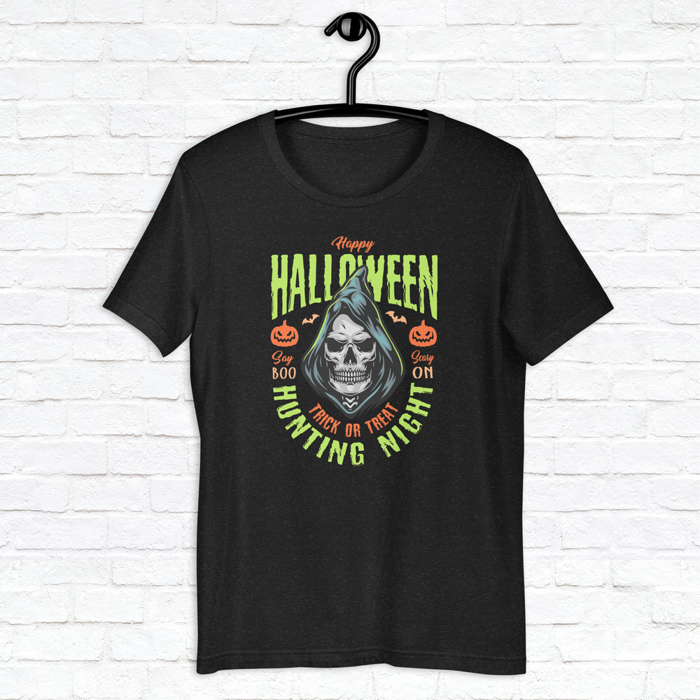 Halloween Hunting Night Shirt Skull Shirt Scary Shirt Fall Spooky Season Shirt Trick Treat Shirt Mystical Shirt 1