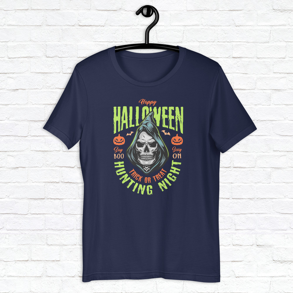 Halloween Hunting Night Shirt Skull Shirt Scary Shirt Fall Spooky Season Shirt Trick Treat Shirt Mystical Shirt 3
