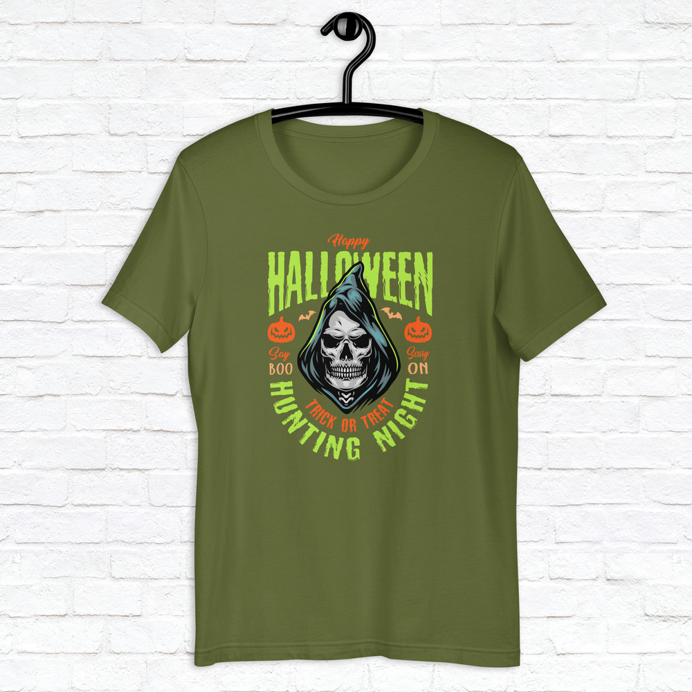 Halloween Hunting Night Shirt Skull Shirt Scary Shirt Fall Spooky Season Shirt Trick Treat Shirt Mystical Shirt 5