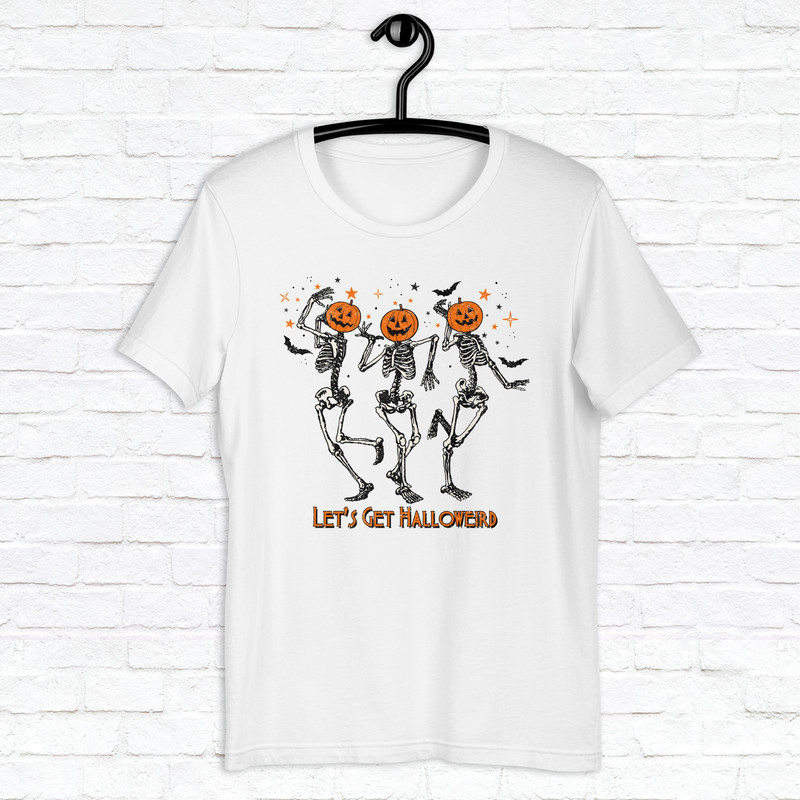 Dancing Skeleton Halloween Shirt Spooky Season Shirt Fall Vibes Shirt Trendy Fall Shirt Thanksgiving Skeleton Shirt 2