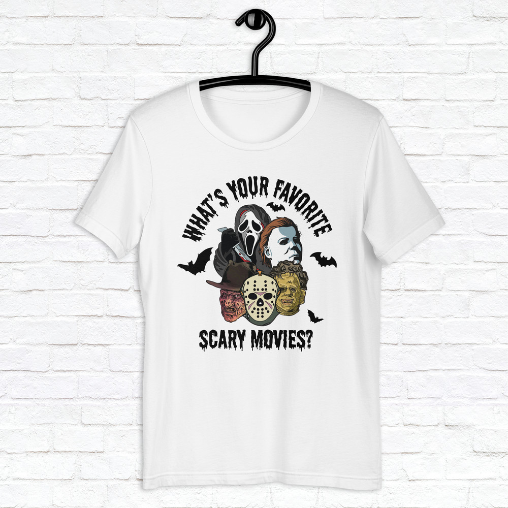 Scary Movie Halloween Shirt Jason Mask Shirt Horror Scream Shirt Spooky Season Shirt Halloween Horror Nights Shirt 1