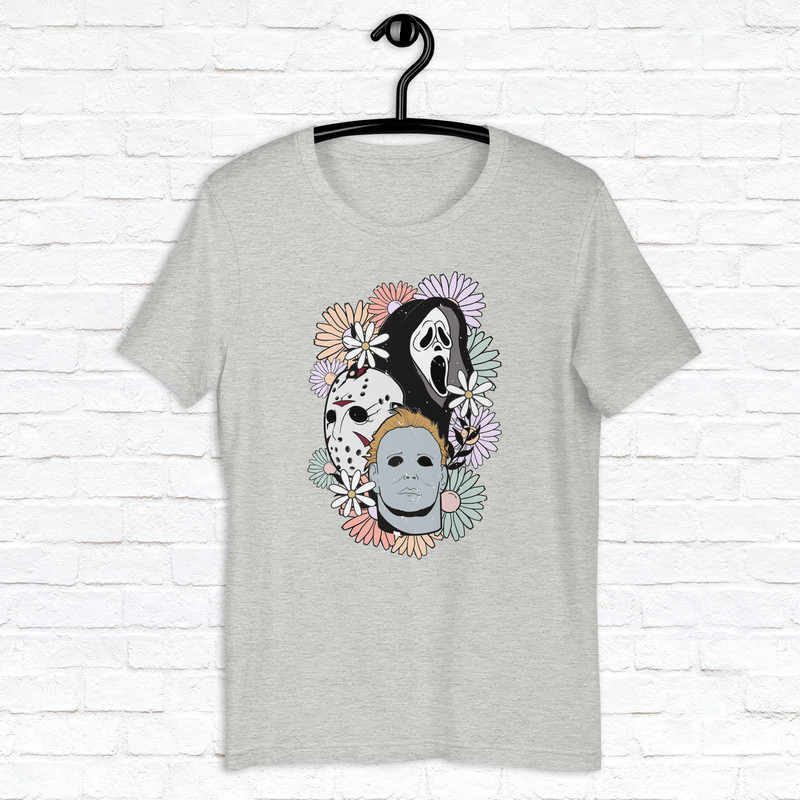 Jason Mask Shirt Scary Movie Halloween Shirt Horror Scream Shirt Spooky Season Shirt Halloween Horror Nights Shirt 4