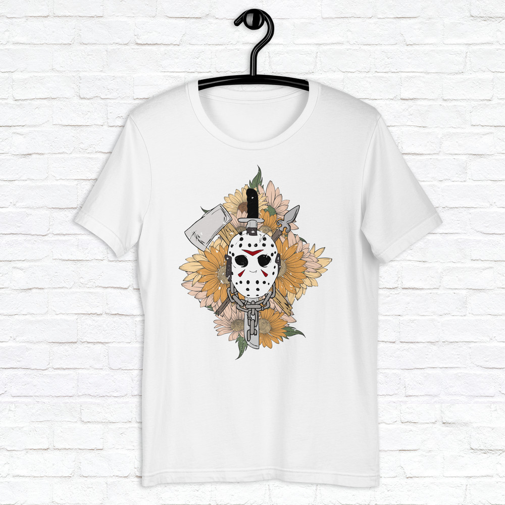 Jason Mask Shirt Scary Movie Halloween Shirt Spooky Season Shirt Horror Scream Shirt Halloween Horror Nights Shirt 1