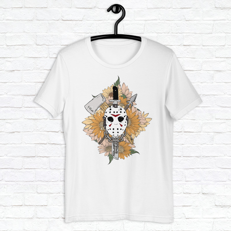 Jason Mask Shirt Scary Movie Halloween Shirt Spooky Season Shirt Horror Scream Shirt Halloween Horror Nights Shirt 1