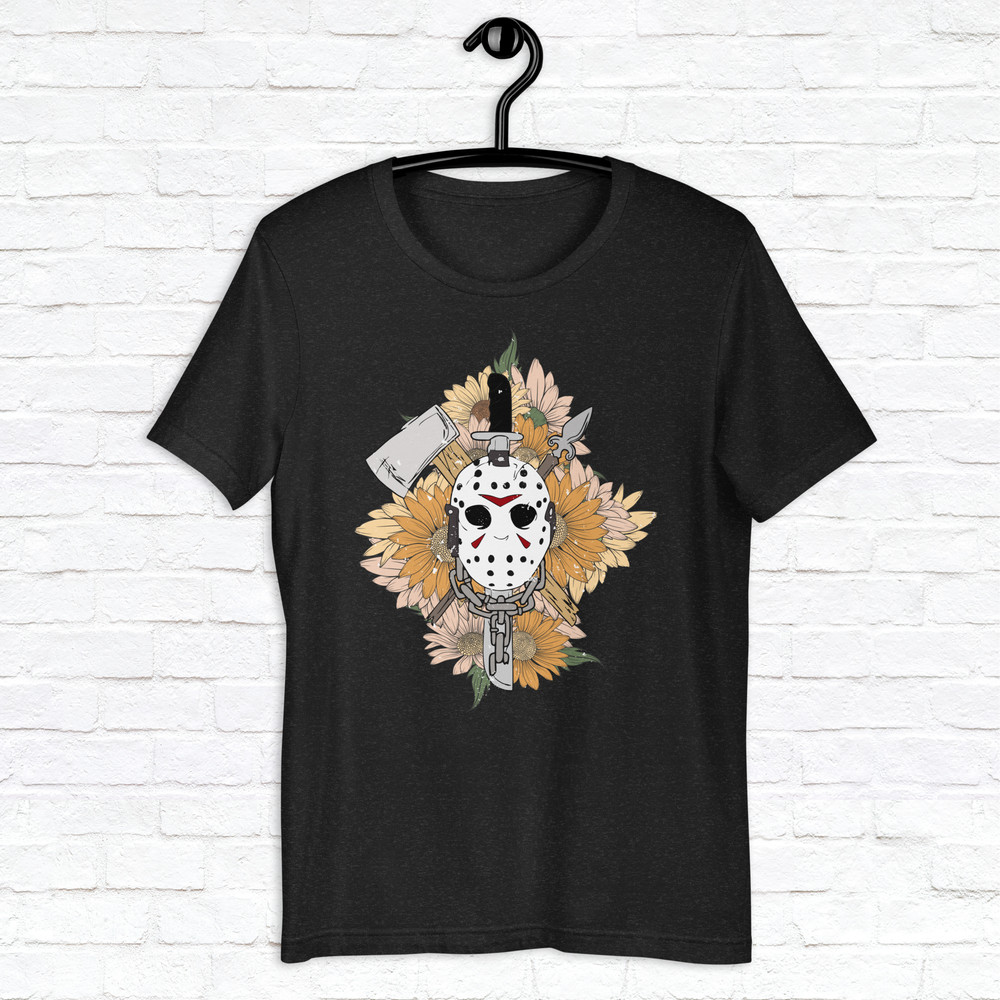 Jason Mask Shirt Scary Movie Halloween Shirt Spooky Season Shirt Horror Scream Shirt Halloween Horror Nights Shirt 3