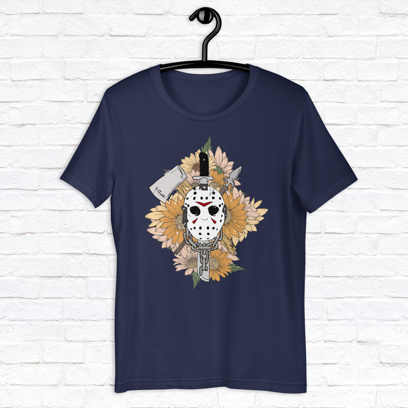 Jason Mask Shirt Scary Movie Halloween Shirt Spooky Season Shirt Horror Scream Shirt Halloween Horror Nights Shirt 5
