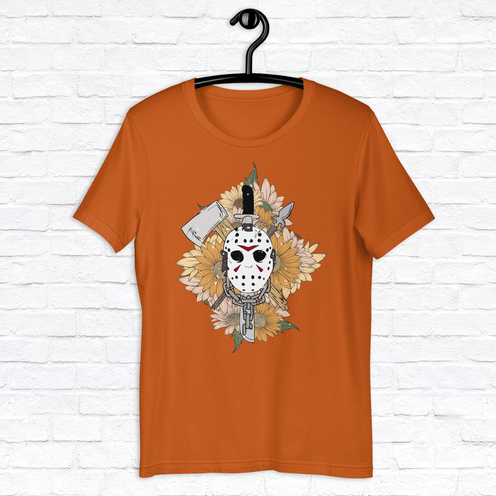 Jason Mask Shirt Scary Movie Halloween Shirt Spooky Season Shirt Horror Scream Shirt Halloween Horror Nights Shirt 7