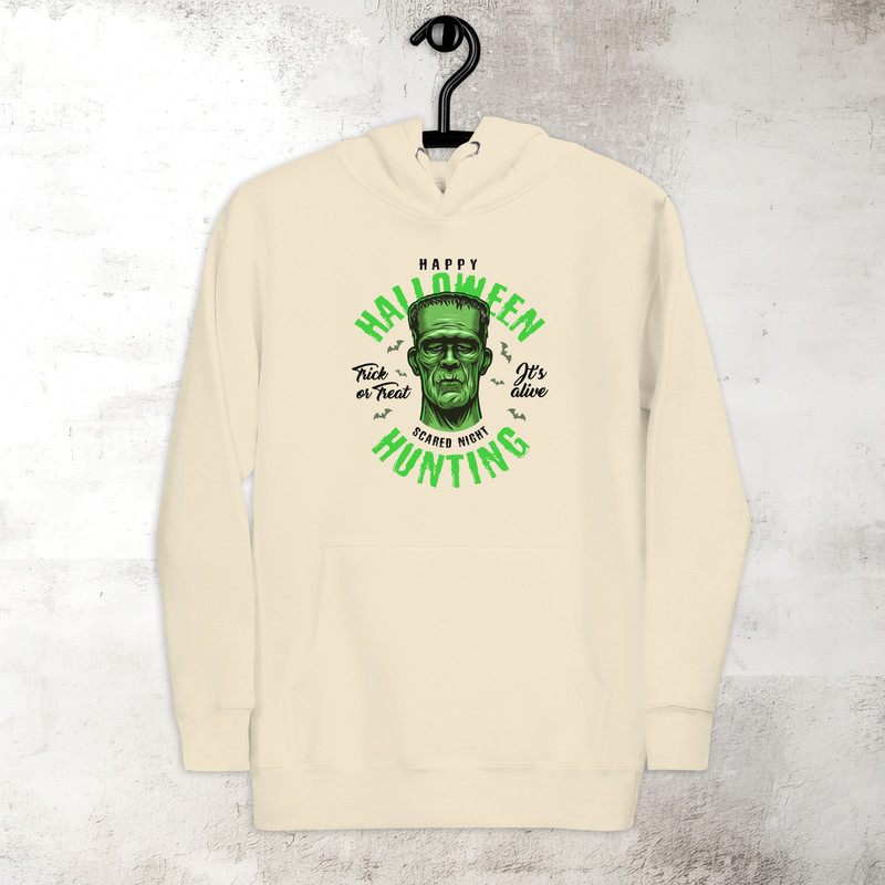 Halloween Hunting Frankenstein Hoodie Horror Scary Hoodie Fall Spooky Season Hoodie Trick Or Treat Premium Hoodie 4