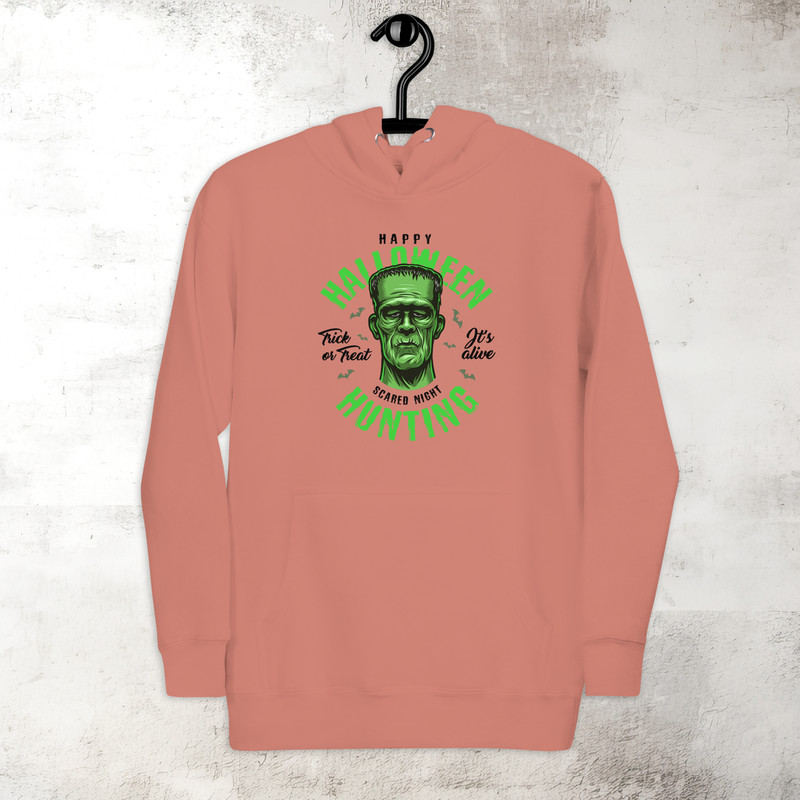 Halloween Hunting Frankenstein Hoodie Horror Scary Hoodie Fall Spooky Season Hoodie Trick Or Treat Premium Hoodie 7