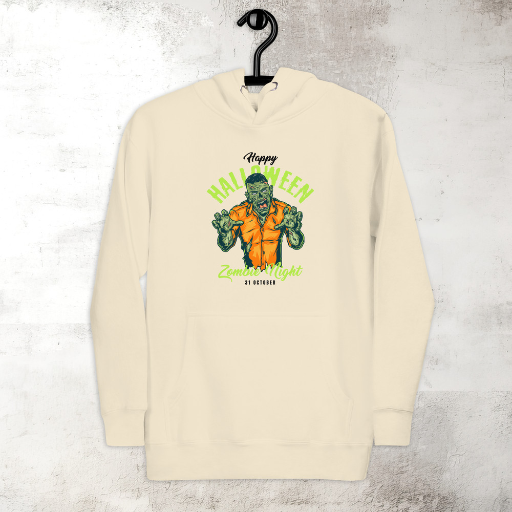 Halloween Zombie Night Hoodie Horror Scary Hoodie Fall Spooky Season Hoodie Trick Or Treat Premium Hoodie 7