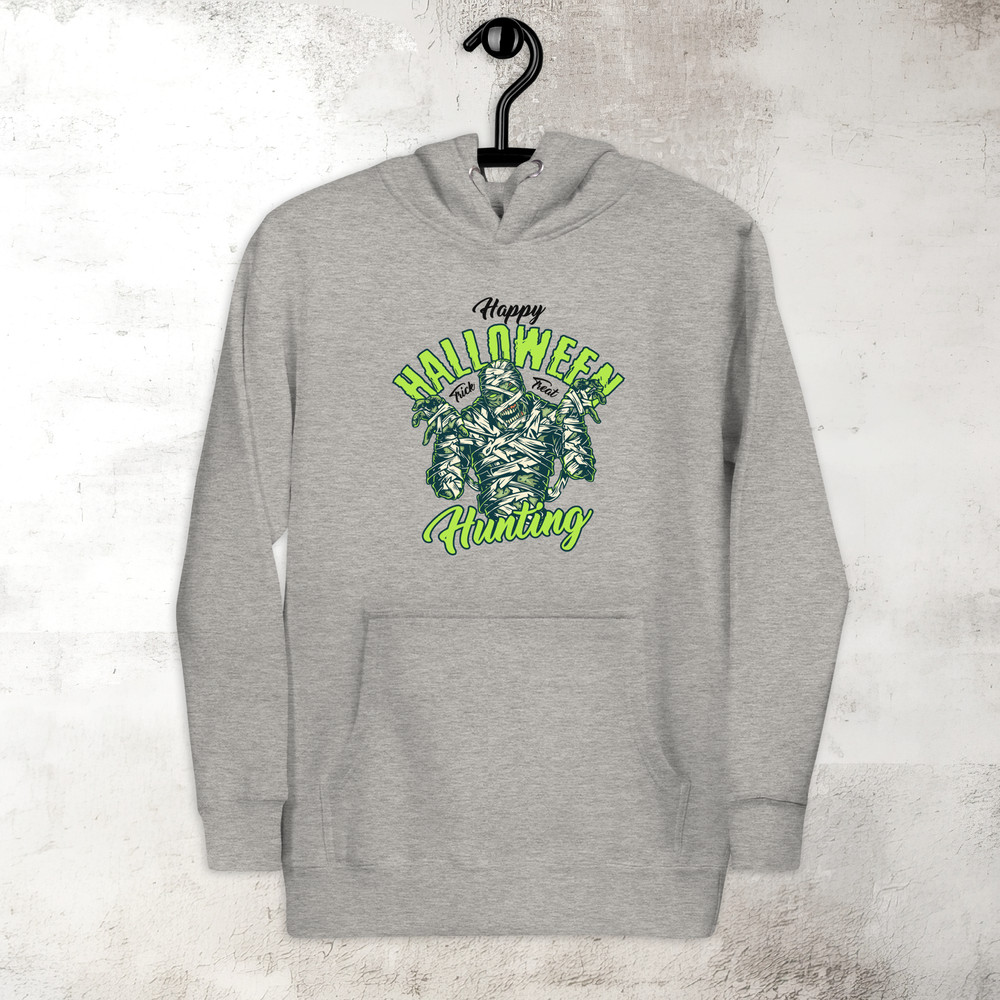 Halloween Hunting Hoodie Mummy Hoodie Horror Scary Hoodie Fall Spooky Season Hoodie Trick Treat Premium Hoodie 4