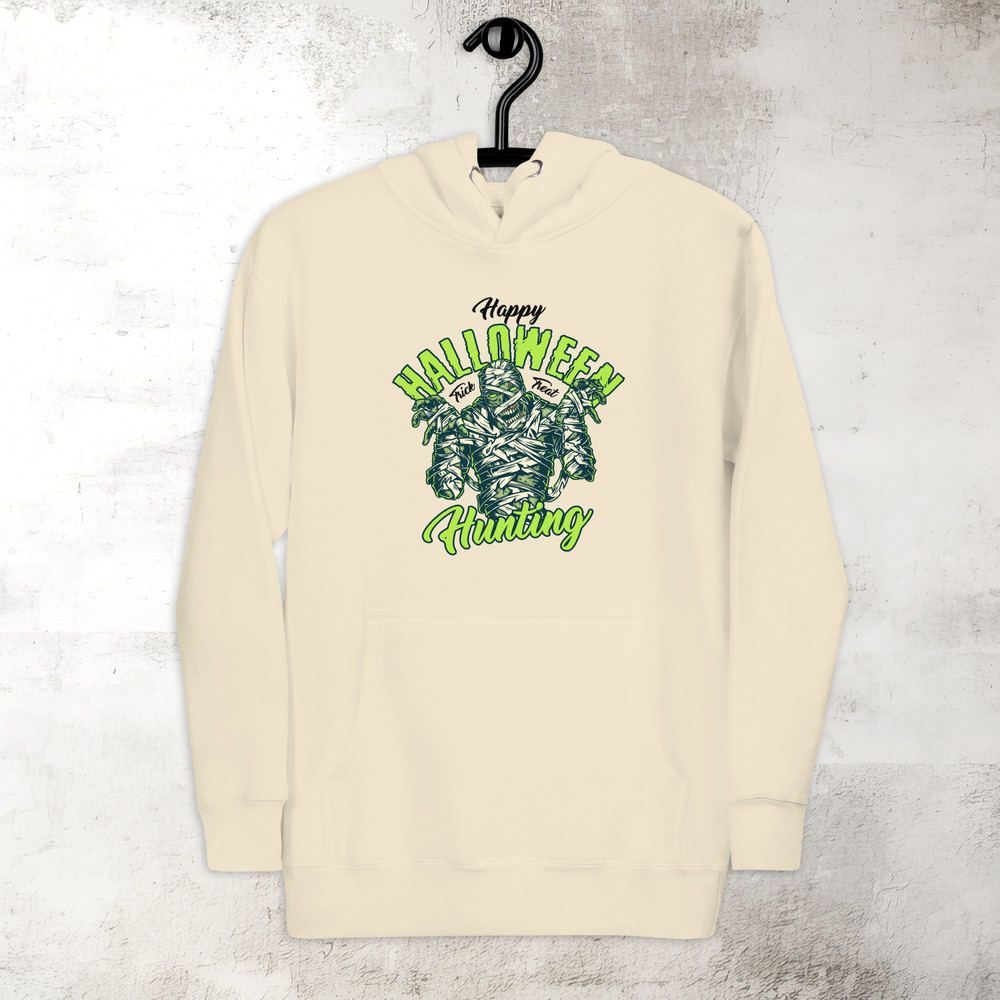 Halloween Hunting Hoodie Mummy Hoodie Horror Scary Hoodie Fall Spooky Season Hoodie Trick Treat Premium Hoodie 6