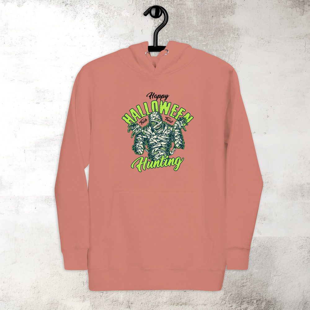 Halloween Hunting Hoodie Mummy Hoodie Horror Scary Hoodie Fall Spooky Season Hoodie Trick Treat Premium Hoodie 7
