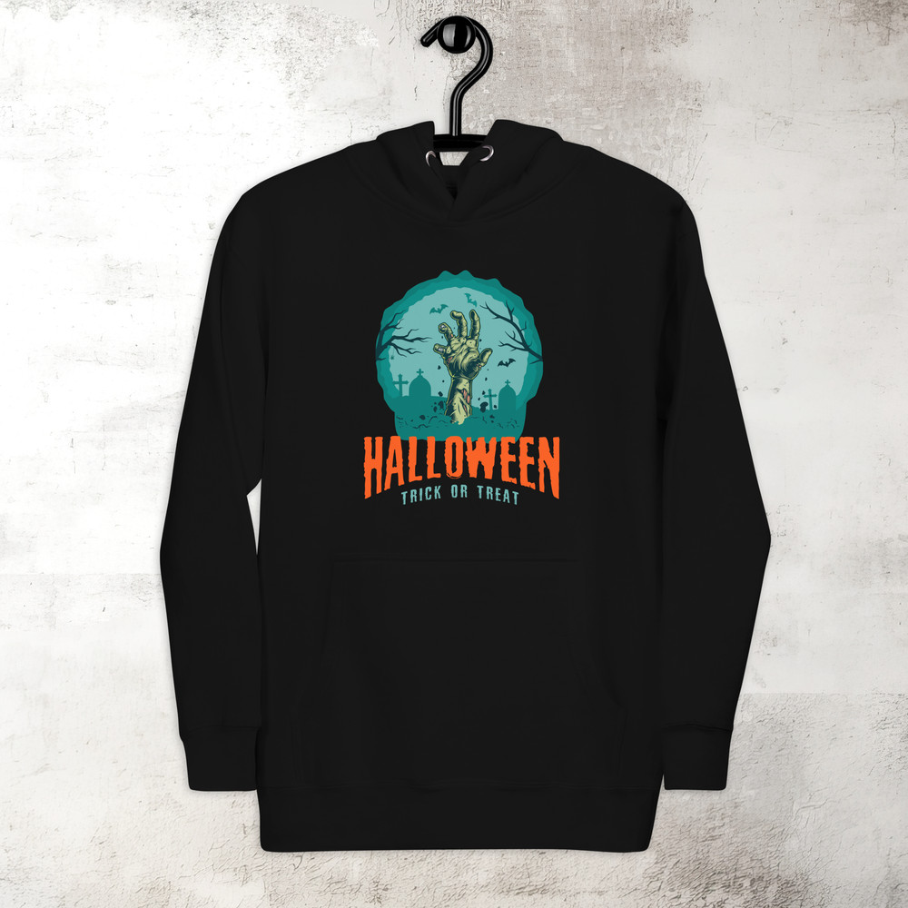 Halloween Creepy Hand Hoodie Horror Scary Hoodie Fall Spooky Season Hoodie Trick Or Treat Premium Hoodie 3