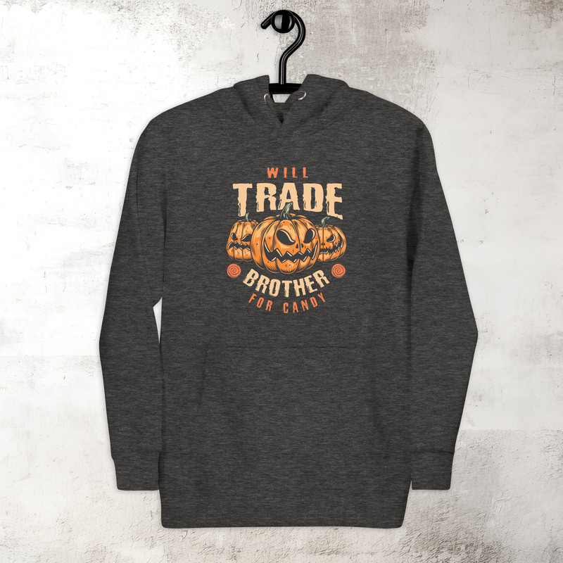 Halloween Trade Brother For Candy Hoodie Horror Scary Hoodie Fall Spooky Season Hoodie Pumpkin Hoodie Premium Hoodie 3