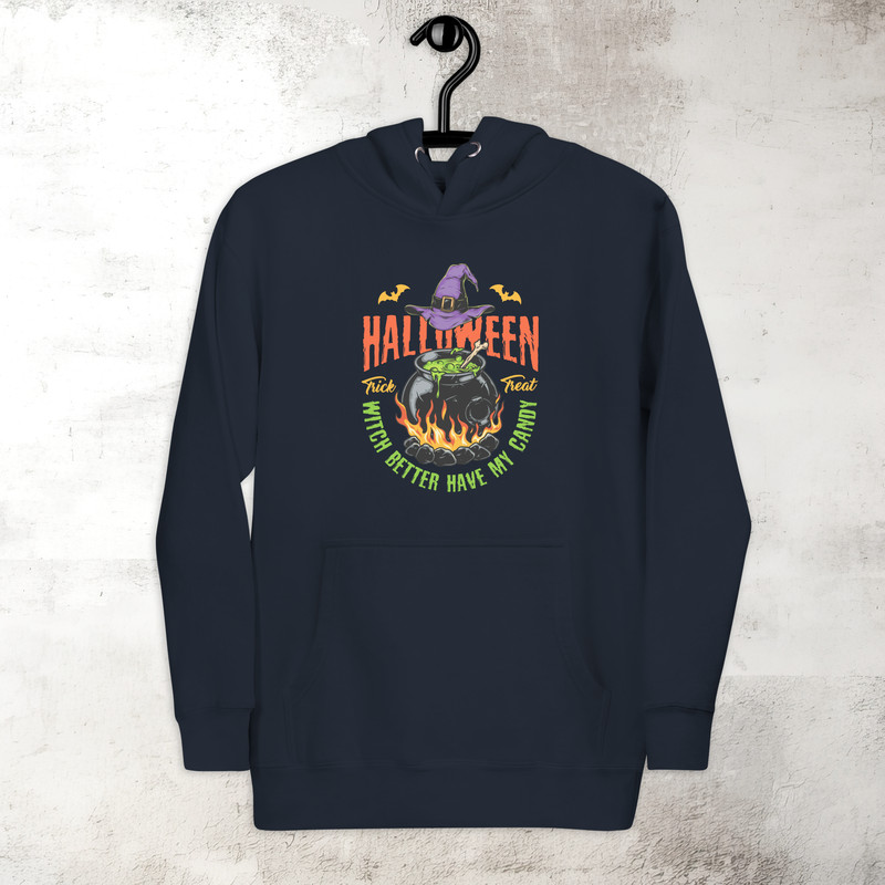 Halloween Witch Pot Hoodie Horror Scary Hoodie Fall Spooky Season Hoodie Trick Or Treat Hoodie Premium Hoodie 0