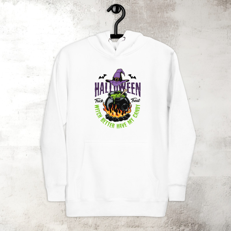 Halloween Witch Pot Hoodie Horror Scary Hoodie Fall Spooky Season Hoodie Trick Or Treat Hoodie Premium Hoodie 1