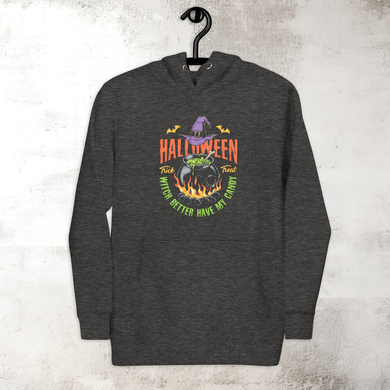Halloween Witch Pot Hoodie Horror Scary Hoodie Fall Spooky Season Hoodie Trick Or Treat Hoodie Premium Hoodie 3