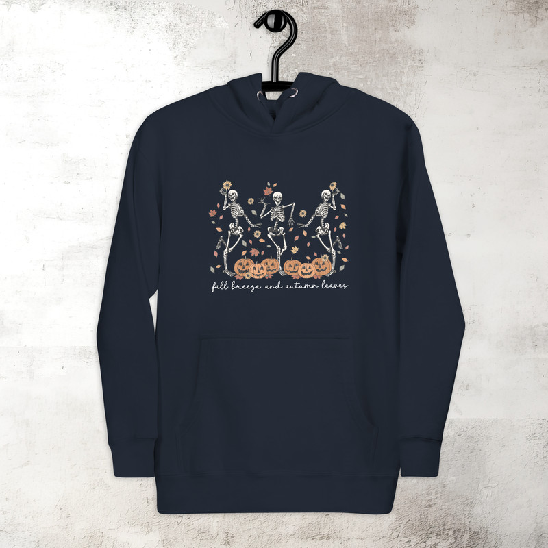 Dancing Skeleton Hoodie Trendy Fall Hoodie Halloween Spooky Season Hoodie Fall Vibes Hoodie Premium Hoodie 5