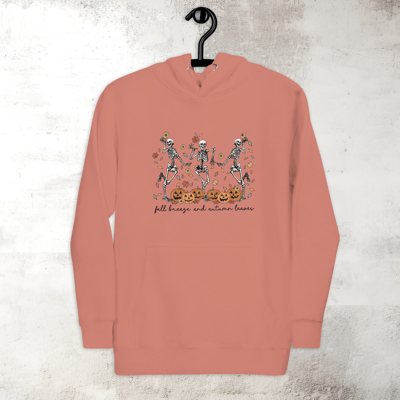 Dancing Skeleton Hoodie Trendy Fall Hoodie Halloween Spooky Season Hoodie Fall Vibes Hoodie Premium Hoodie 7