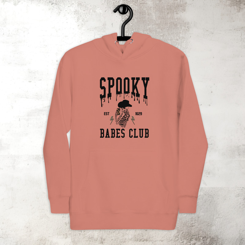 Spooky Babes Club Hoodie Halloween Trendy Skeleton Hoodie Fall Vibes Hoodie Spooky Season Hoodie Premium Hoodie 5