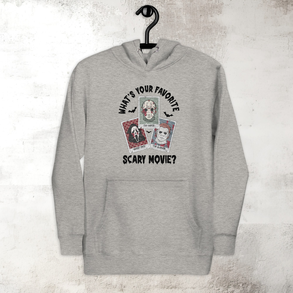 Scary Movie Halloween Hoodie Jason Mask Hoodie Horror Scream Hoodie Spooky Season Hoodie Premium Hoodie 1