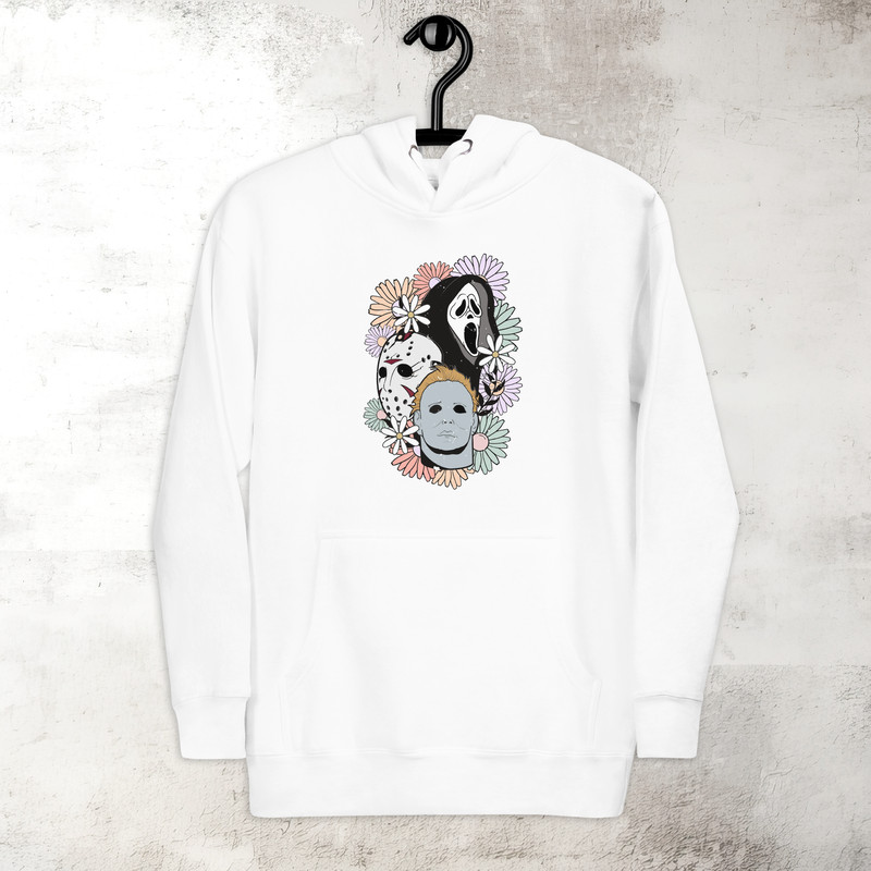 Jason Mask Hoodie Scary Movie Halloween Hoodie Horror Scream Hoodie Spooky Season Hoodie Premium Hoodie 1