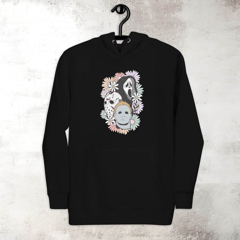 Jason Mask Hoodie Scary Movie Halloween Hoodie Horror Scream Hoodie Spooky Season Hoodie Premium Hoodie 2