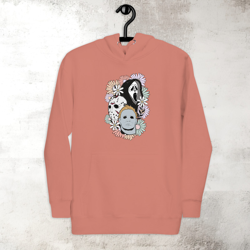 Jason Mask Hoodie Scary Movie Halloween Hoodie Horror Scream Hoodie Spooky Season Hoodie Premium Hoodie 7