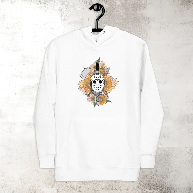 Jason Mask Hoodie Scary Movie Halloween Hoodie Spooky Season Hoodie Horror Scream Hoodie Premium Hoodie 2