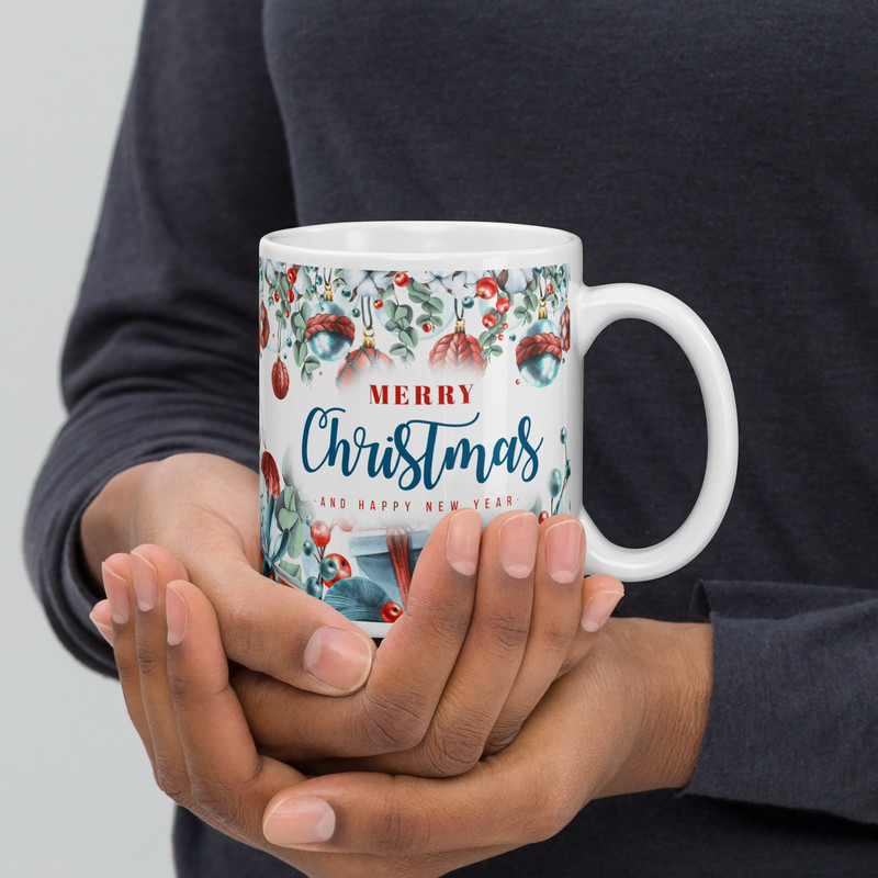 Christmas Retro Style Coffee Mug Christmas Snowman Mug Magic Ceramic Mug Christmas Balls Christmas  3