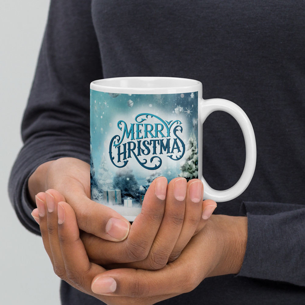 Christmas Retro Style Coffee Mug Cozy Winter Gift Mug Magic Ceramic Mug Christmas Balls Christmas T 3